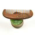 FQ marque cheveux logo personnalisé soins des cheveux et maquillage peigne en bois de pêche